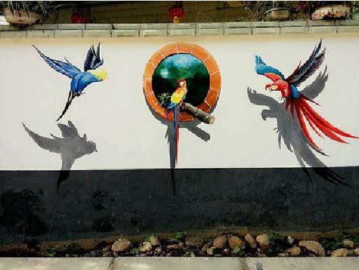 光山视觉错位-3D墙绘设计