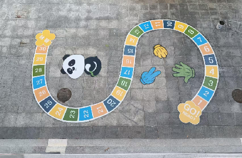 光山地面游戏彩绘