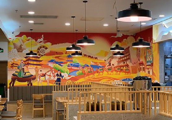 光山商业空间彩绘介绍。