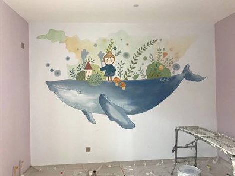 光山手绘墙的特点及优势。